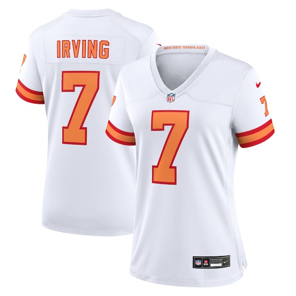 Bucky Irving '76 Tampa Bay Buccaneers Nike Women's Game Jersey - White/Red/Orange