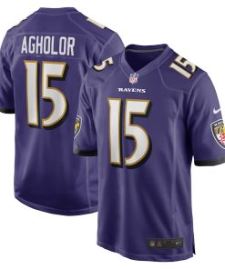 Nelson Agholor Baltimore Ravens Nike Game Jersey - Purple