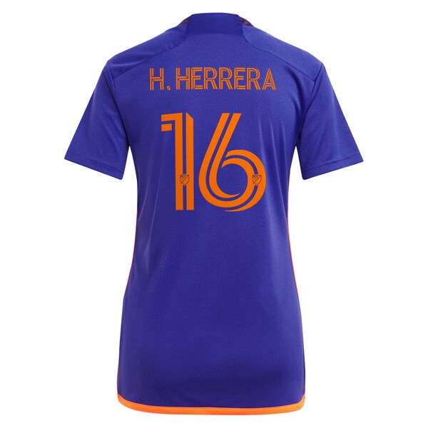 H¨¦ctor Herrera Houston Dynamo FC adidas Women's 2024 Still Holdin' Replica Player Jersey?¨C Purple - Image 3
