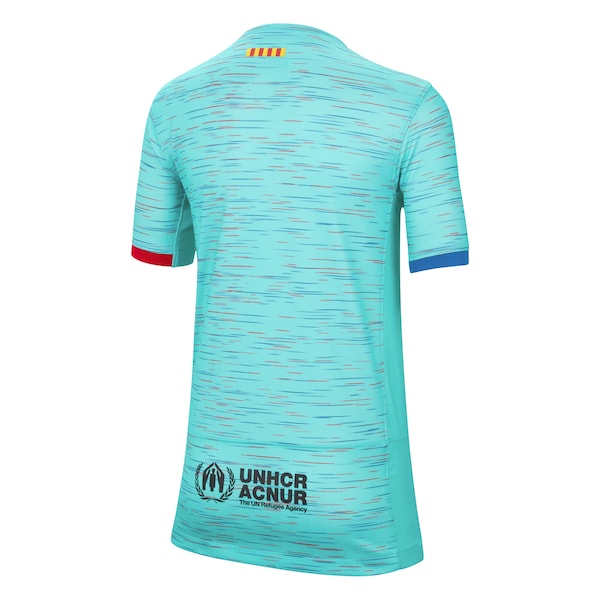 Barcelona Nike Youth 2023/24 Third Replica Jersey - Aqua - Image 3