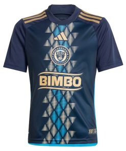 Alternative view of Tai Baribo Philadelphia Union adidas Youth 2024 The XV Kit Replica Player Jersey - Navy