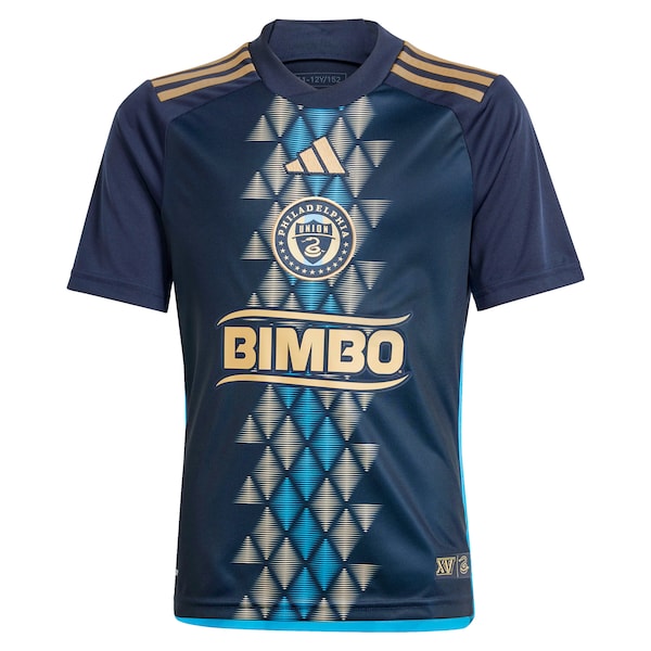 Tai Baribo Philadelphia Union adidas Youth 2024 The XV Kit Replica Player Jersey - Navy - Image 2