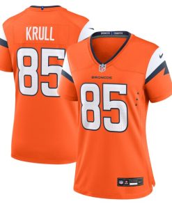 Alternative view of Lucas Krull Denver Broncos Nike Women's Team Game Jersey -  Orange