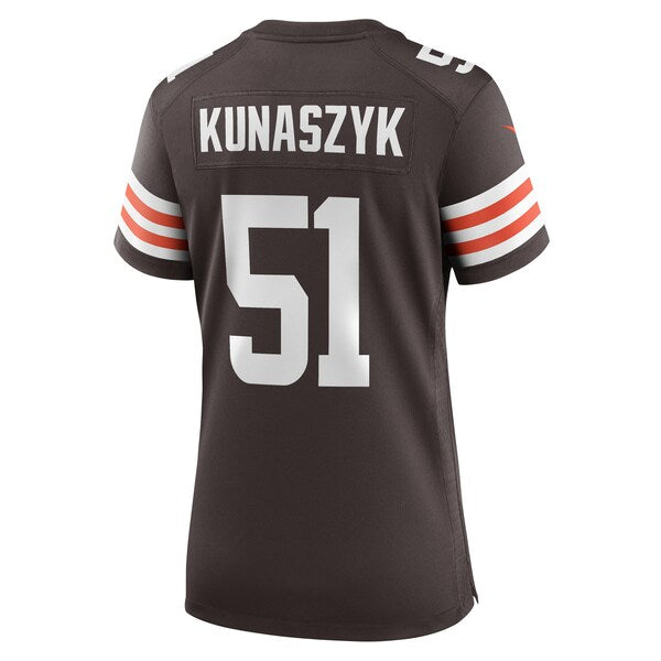 Jordan Kunaszyk Cleveland Browns Nike Women's Game Player Jersey - Brown - Image 3