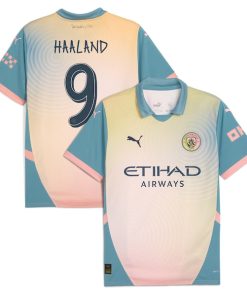 Erling Haaland Manchester City Puma 2024/25 Fourth Replica Player Jersey - Blue/Navy