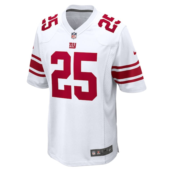 Deonte Banks New York Giants Nike Game Jersey - White/Royal - Image 3