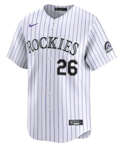 Alternative view of Austin Gomber Colorado Rockies Nike Home Limited Player Jersey - White