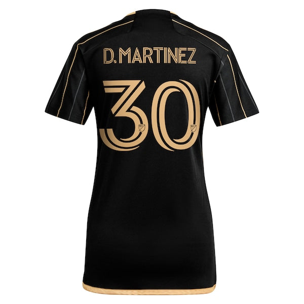 David Martinez LAFC adidas Women's 2024 Primary Replica Player Jersey - Black - Image 3