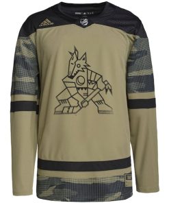Alternative view of Arizona Coyotes adidas Military Appreciation Team Authentic Custom Practice Jersey - Camo
