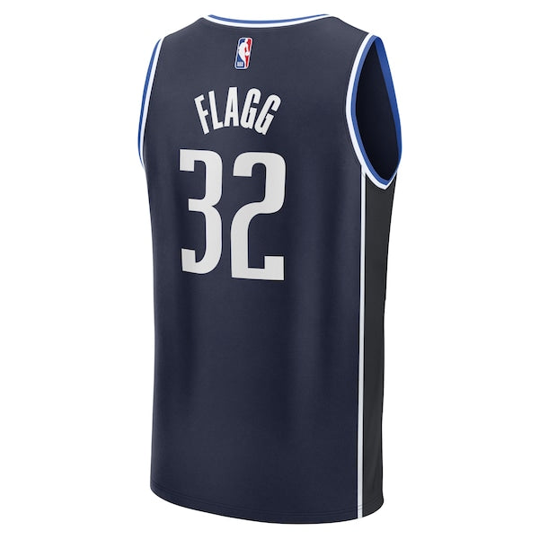 Cooper Flagg Dallas Mavericks 2025 NBA Draft First Round Pick Fast Break Replica Jersey - Statement Edition - Navy - Image 3