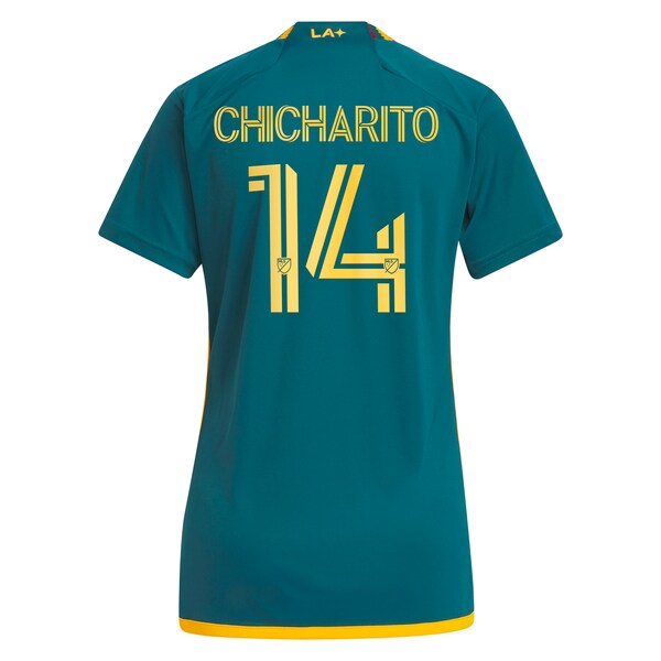 Chicharito LA Galaxy adidas Women's 2024 LA Kit Replica Player Jersey - Green - Image 3