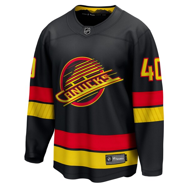 Elias Pettersson Vancouver Canucks Alternate - 2022/23 Premier Breakaway Player Jersey - Black - Image 2