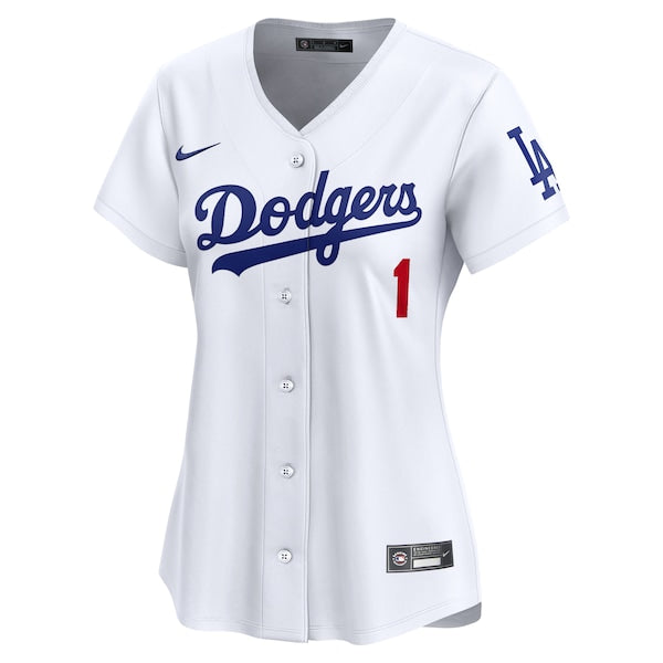 Los Angeles Dodgers Nike Women's #1 Mom Home Limited Jersey - White - Image 2