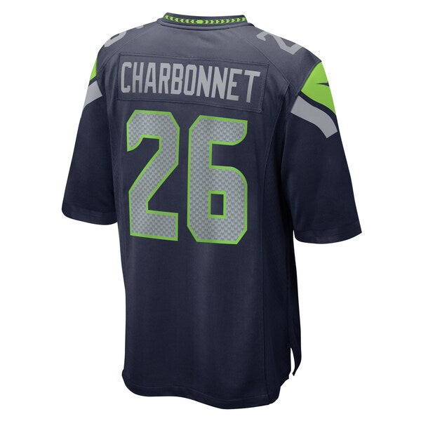 Zach Charbonnet Seattle Seahawks Nike Game Jersey - College Navy - Image 3
