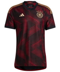 Alternative view of Germany National Team adidas 2022/23 Away Authentic Jersey - Black