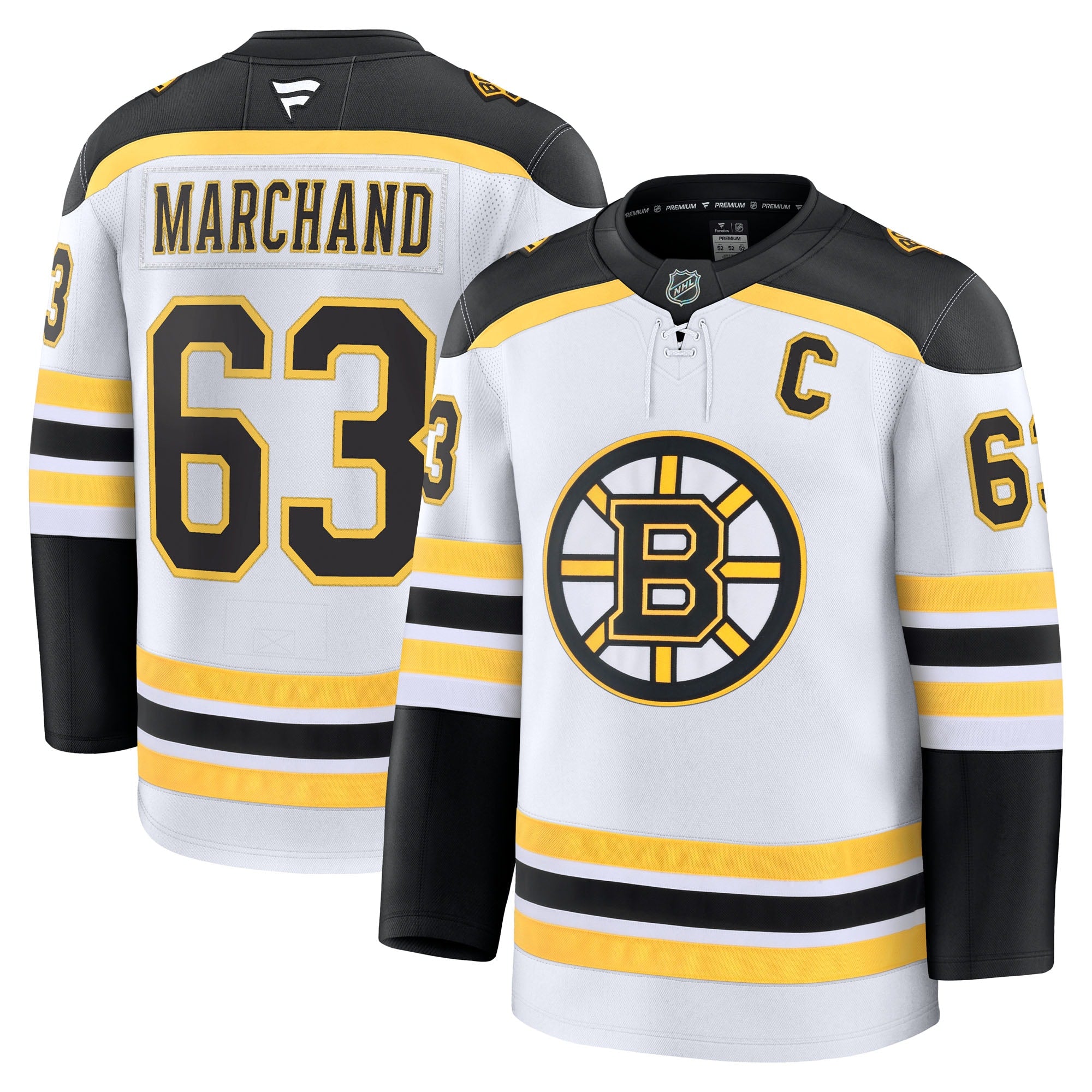 Brad Marchand Boston Bruins Home Premium Jersey - Black/White - Image 8