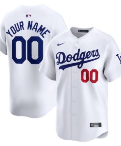 Los Angeles Dodgers Nike Home Limited Custom Jersey - White