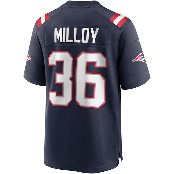 Lawyer Milloy New England Patriots Nike Game Retired Player Jersey - Navy - Image 3