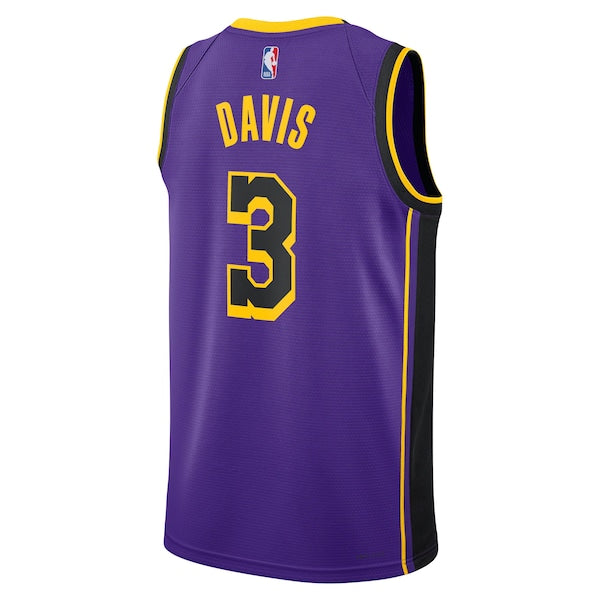 Anthony Davis Los Angeles Lakers Jordan Brand Unisex Swingman Jersey - Statement Edition - Purple - Image 4