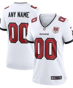 Alternative view of Tampa Bay Buccaneers Nike Women's 50th Season Custom Game Jersey - White/Red