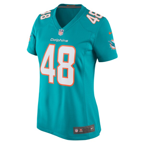 Jake Bargas Miami Dolphins Nike Women's Home Game Player Jersey - Aqua - Image 2
