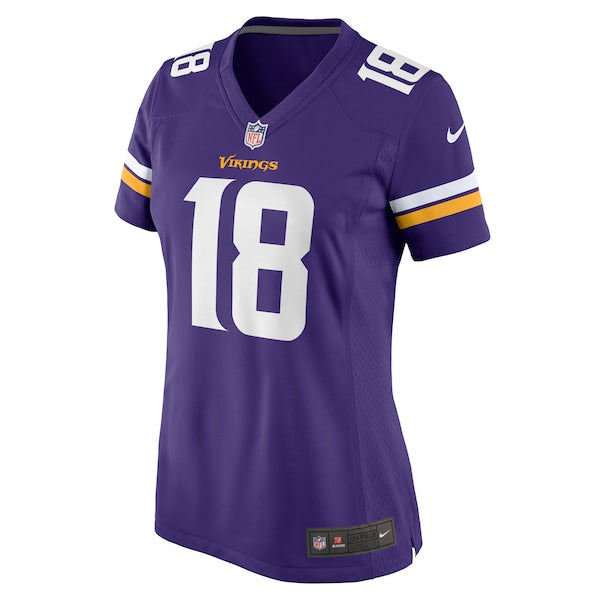 Justin Jefferson Minnesota Vikings Nike Women's Game Jersey - Purple - Image 2