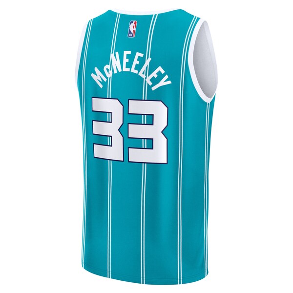 Liam McNeeley Charlotte Hornets Fast Break Replica Jersey - Teal - Icon Edition - Image 2