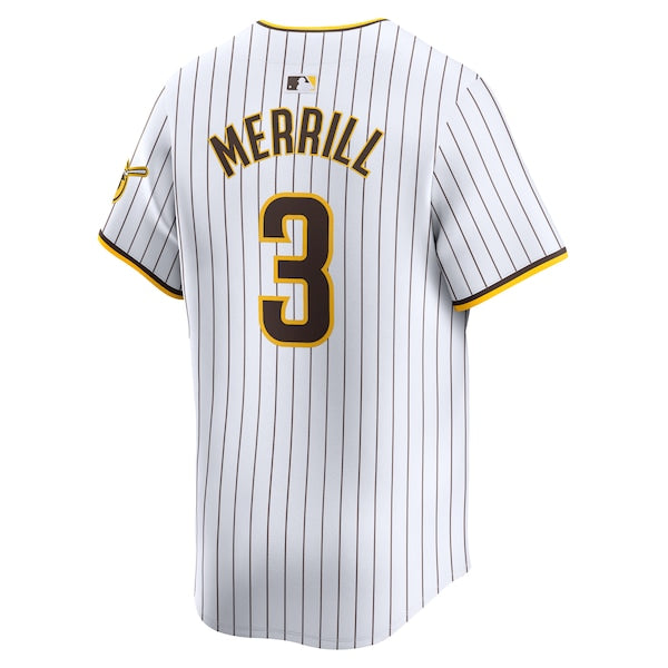 Jackson Merrill San Diego Padres Nike Home Limited Jersey - White - Image 3
