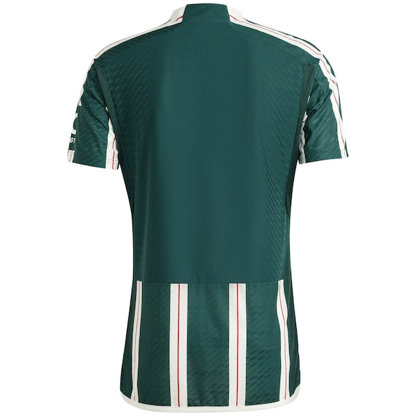 Manchester United adidas 2023/24 Away Authentic Jersey - Green - Image 3