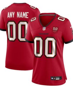 Alternative view of Tampa Bay Buccaneers Nike Women's 50th Season Custom Game Jersey - Red/White