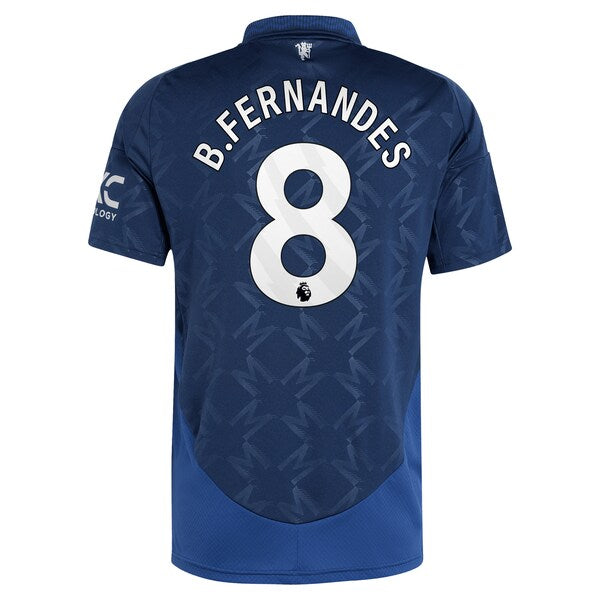 Bruno Fernandes Manchester United adidas 2024/25 Away Replica Player Jersey - Navy - Image 4
