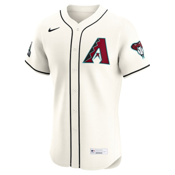 Arizona Diamondbacks Nike Home Elite Sponsor Patch Pick-A-Player Retired Roster Jersey - Cream - Image 2