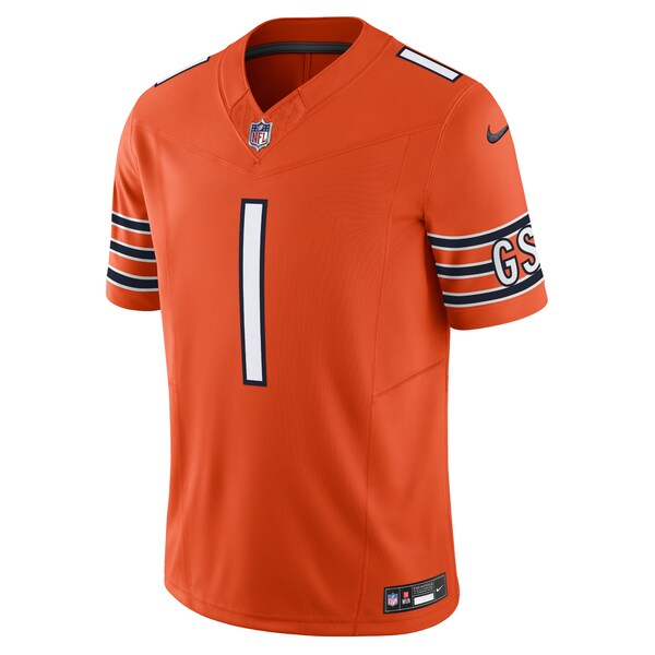 Justin Fields Chicago Bears Nike Vapor F.U.S.E. Limited Jersey - Orange - Image 3