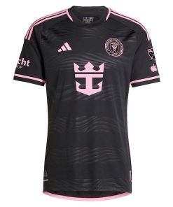 Alternative view of Inter Miami CF adidas 2024 La Noche Authentic Custom Jersey - Black