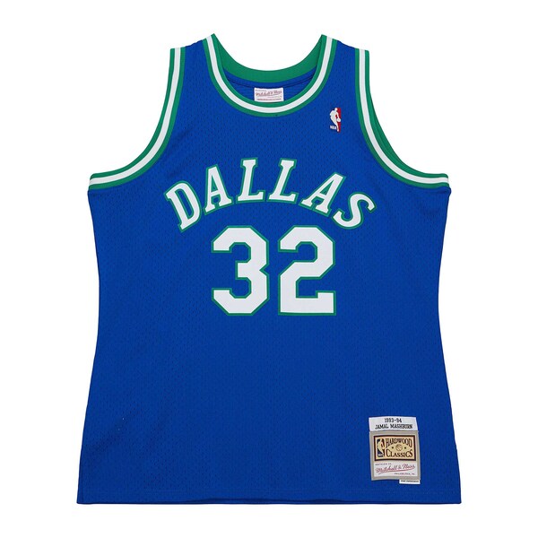 Jamal Mashburn Dallas Mavericks 2001/02 Hardwood Classics Swingman Jersey - Blue - Image 2