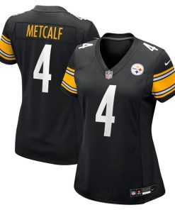 Alternative view of DK Metcalf Pittsburgh Steelers Nike Women's Team Game Jersey -  Black