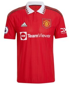 Alternative view of Anthony Martial Manchester United adidas 2022/23 Home Authentic Player Jersey - Red
