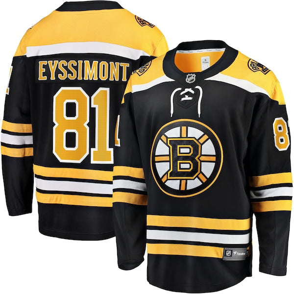 Michael Eyssimont Boston Bruins Home Breakaway Jersey - Black
