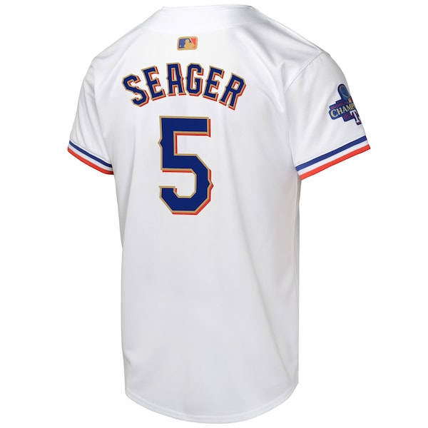 Corey Seager Texas Rangers Nike Youth 2024 Gold Collection Limited Player Jersey?ยจC White - Image 3