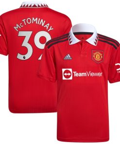 Scott McTominay Manchester United adidas Youth 2022/23 Home Replica Player Jersey - Red