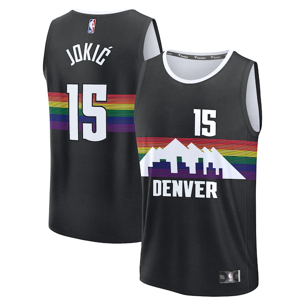 Nikola Joki? Denver Nuggets 2025/26 City Edition Fast Break Jersey - Black