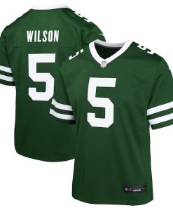 Garrett Wilson New York Jets Nike Youth Game Jersey - Legacy Green