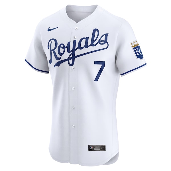 Bobby Witt Jr. Kansas City Royals Nike Home Elite Player Jersey - White - Image 2