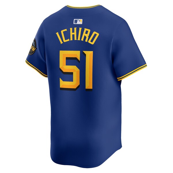 Ichiro Suzuki Seattle Mariners Nike City Connect Retired Player Jersey - Royal - Image 3