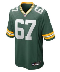 Alternative view of Donovan Jennings Green Bay Packers Nike Team Game Jersey -  Green