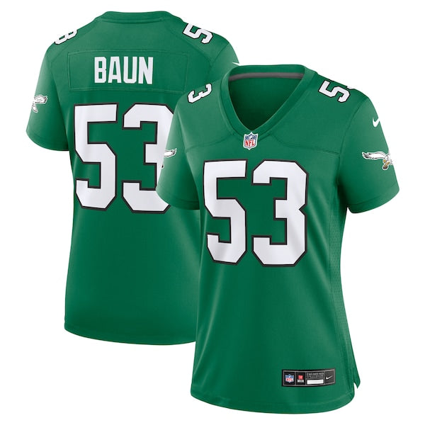 Zack Baun Philadelphia Eagles Nike Women's Alternate Game Jersey - Kelly Green/Green - Image 2