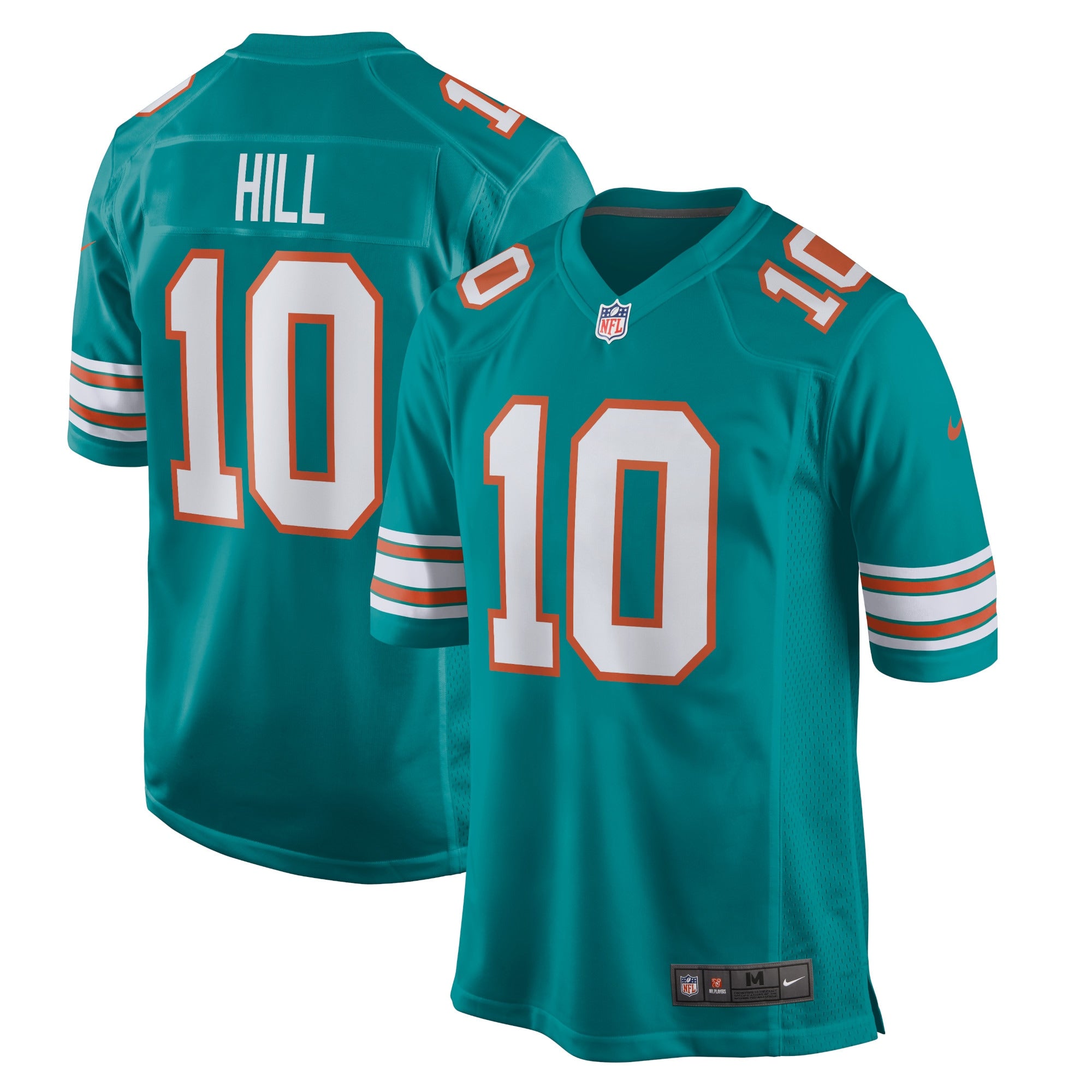 Tyreek Hill Miami Dolphins Nike Game Jersey - White/Aqua - Image 6
