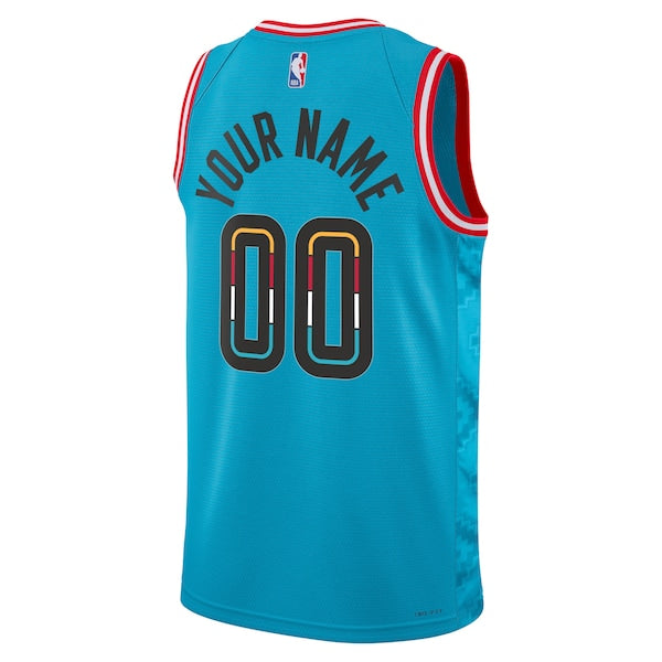 Phoenix Suns Nike Unisex 2022/23 Swingman Custom Jersey - City Edition - Turquoise - Image 3
