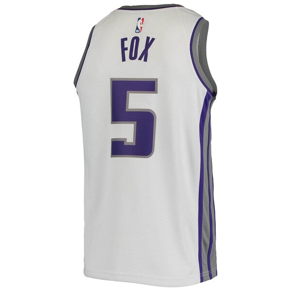 De'Aaron Fox Sacramento Kings Nike Swingman Player Jersey - Association Edition - White - Image 3