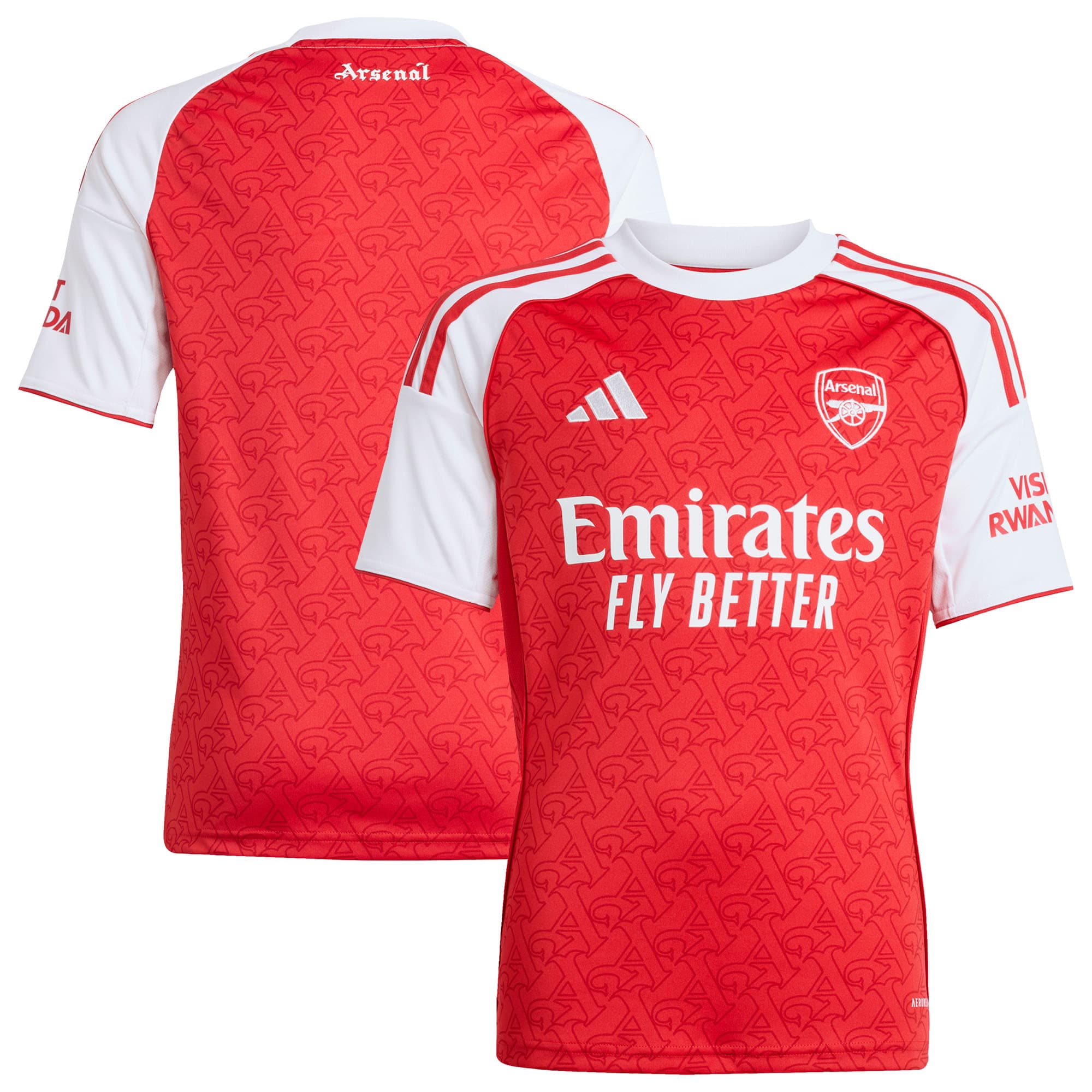 Arsenal adidas Youth 2025/26 Third Replica Jersey - White/Red - Image 6